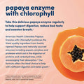American Health Papaya Enzyme With Chlorophyll 250 Chewable Tablets