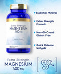 Carlyle - Magnesium Oxide 400mg | 180 Softgels | Non-GMO and Gluten Formula