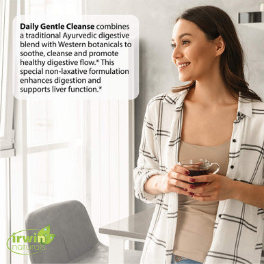 Irwin Naturals Daily Gentle Cleanse - Non-Laxative Formula With Triphala - 60 Liquid Softgels