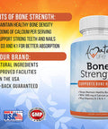 Bone Strength - Calcium Magnesium for Bone Health- Calcium Citrate with Vitamin D3 for Bone Density- Calcium Supplement for Women-High Absorption Calcium 1000mg- 90 Tablets Made USA by Amate Life