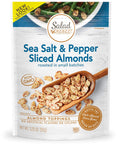 Salad Pizazz Sliced Almonds Sea Salt Cracked Pepper NonGMO AllNatural Kosher Salad Topper Resealable Bag 3.25 Ounce
