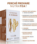 Nutra Tea - Ginger & Ginseng Tea - 20 Tea Bags - Herbal Tea