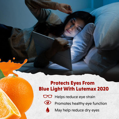 Barlean's Eye Remedy Supplement Tangerine Flavored Fish Oil Liquid with Lutein Astaxanthin and Zeaxanthin 1,000mg Omega 3 EPA DHA Eye Care Supplements 16 oz