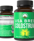 Peak Performance Colostrum Capsules Bred From Clean, Safe, Usa Farms Best Bovine Colostrum Supplement Bioactive Pills. Gut