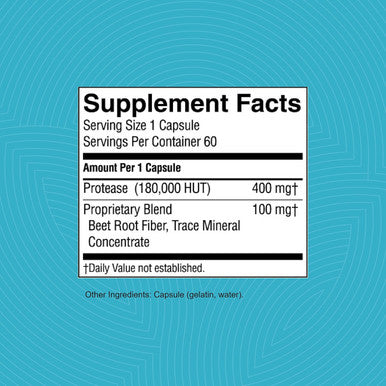 Nature'S Sunshine High Potency Protease 60 Capsules