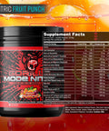 Gorilla Mode Nitric Stimulant Free Pre-Workout Best Tasting and Most Effective Stimulant Free Pre-Workout / Massive Pumps Vasodilation Power / 688 Grams (Fruit Punch)