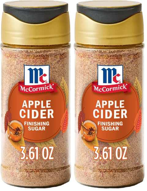 McCormick Finishing Sugar, Pumpkin Spice, Limited Edition, Sweet Blend of Warm Pumpkin Spices, The Perfect Finish for Cookies, Muffins, Pancakes, Bread, and More, 3.66 oz (Pack of 2)
