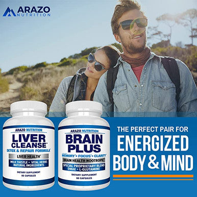 Liver Cleanse Detox & Repair Formula - Arazo Nutrition - 60 capsules