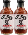 StubbÃ¢â‚¬â„¢s BBQ Sauce, Whiskey & Peach, Kosher, No Artificial Flavors, No High Fructose Corn Syrup, Sweet and Tangy Sauce for Ribs, Chicken, Wings, Steak, Pork & More, 18 oz