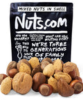 Nuts.com ÃƒÂ¢Ã¢â€šÂ¬Ã¢â‚¬Å“ Mixed Nuts in Shell ÃƒÂ¢Ã¢â€šÂ¬Ã¢â‚¬Å“ 2 Lb Bag, Healthy Snack Sampler, Includes Premium Walnuts, Almonds, Hazelnuts, Pecans & Brazil Nuts ÃƒÂ¢Ã¢â€šÂ¬Ã¢â‚¬Å“ Good Source of Protein, Fiber & Omega-3