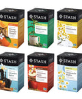 Stash Tea Relax and Unwind Tea Sampler - Assorted Specialty Tea Gift Set, Calming Herbal Teas to Support Relaxation, 7 Flavors, 35 Tea Bags