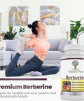 Simply Natures Pure Premium Berberine HCl 500mg - 120 Capsules Cardiovascular Gastrointestinal Immune Support Chromium Cinnamon