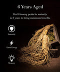 ILHWA Pure Concentrated Red Ginseng Extract 1.76oz x 3 pc 100 Korean Panax Root 50000mg. 6 Years Grown Tea