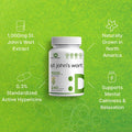 Deal Supplement St. John's Wort Extract 1000mg - 240 Capsules Retains 3000mcg Active Hypericins | Premium North American Source