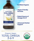 Carlyle Omega 3 6 9 | 16 Fl Oz | Cold Pressed | Usda Certified Organic, Vegan Supplement | Vegetarian, Non-Gmo, Gluten Free, And