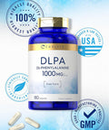 Carlyle DL-Phenylalanine | 1000mg | 180 Capsules | Non-GMO and Gluten Formula | DLPA Form Supplement
