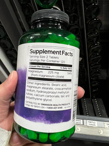 Swanson Magnesium Citrate - Super Strength 112.5 mg 240 Tabs