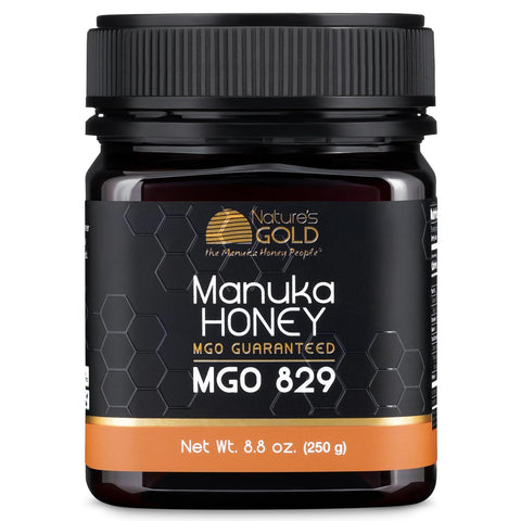 NatureÃ¢â‚¬â„¢s Gold Raw Manuka Honey, MGO 829+ | Authentic MGO, Australian Honey, Non-GMO, 100% Pure Genuine Traceable from Hive to Home