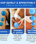 8 Cups Silicone Cupping Therapy Set Professional Massage Cupping Cups For Cupping Therapy Cupping Kit For Massage, Myofascial Release, Cellulite Reduction (Lure Blue)