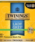 Twinings Lemon & Ginger, Caffeine-Free Herbal Tea Bags, 100 CT Box (1 Pack) | Spicy & Tangy, Ginger, Lemon Peel, Lemongrass, Blackberry Leaves, Soothe Digestion, 100 Foil Lined Individually Wrapped Bags