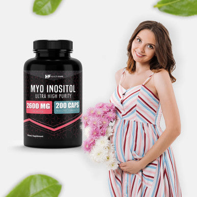 Healthfare Myo Inositol 2000Mg | 200 Capsules | Ultra Strength | Healthy Ovarian Support For Women | Vitamin B8 | Made In The Usa