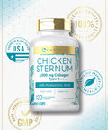 Carlyle Chicken Sternum Cartilage Collagen | Type Ii 3000Mg | 120 Capsules | With Hyaluronic Acid | Non-Gmo, Gluten Free