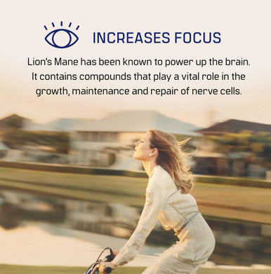Lion's Mane Mushroom Powder 2,000mg Serving Organic Vegan and Non GMO Focus Memory and Digestion High Strength Supplement 60g 30 Servings