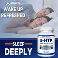 5HTP 200mg Plus Calcium for Mood Sleep Supports Calm and Relaxed Mood 99 High Purity 120 Capsules Arazo Nutrition