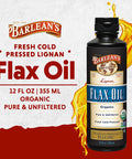 Barlean's Organic Lignan Flax Oil 12 Fl Oz (355 Ml)