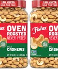 Fisher Oven Roasted Never Fried Mixed Nuts with Peanuts, 24 Ounces | Pack Of 1, Peanuts, Almonds, Cashews, Pistachios, Pecans, Trail Mix, Healthy Snacks For Adults, Made With Sea Salt