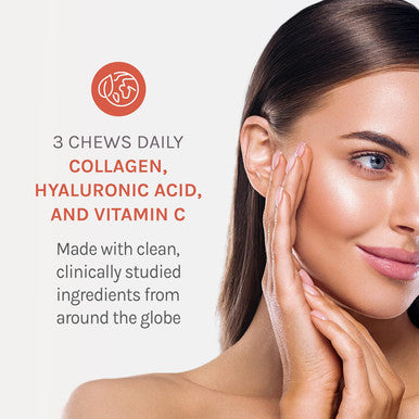 Reserveage Beauty, Collagen Replenish Chews, Supplement For Skin Care And Hair Growth, Supports Collagen And Elastin, Nail Care Supplement, 60 Soft Chews (20 Servings)