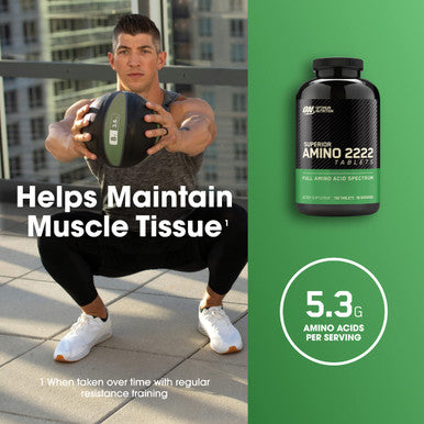 Optimum Nutrition Superior Amino 2222 Tablets Complete Essential Amino Acids Eaas 160 Count
