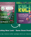Kuli Kuli Super Gummies - Skin Supplements with Baobab Elderberry and Biotin - Helps Support Skin Health - 60 Non-GMO Gluten-Free Gummies
