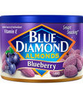 Blue Diamond Almonds, Classic Blueberry Flavored Sweet Snack Nuts, Non-GMO, Kosher, and No Gluten Ingredients or Artificial Flavors, Great size for On-the-go, Lunch, Adults and Kids, 6oz Can
