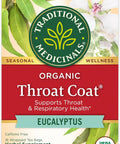 Traditional Medicinals Organic Throat Coat Eucalyptus, 16 Tea Bags