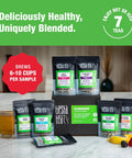 Tiesta Tea - 7 Green Teas Dry Flight Sampler Medium Caffeine Hot & Iced Tea Premium Loose Leaf Tea Sample with Green Tea Blends - 7 Resealable Sample Pouches