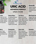 YUMMYVITE Uric Acid Advanced Formula Kidney, Liver, Gallbladder, Urinary Tract Cleanse With Cranberry, Chanca Piedra, Tart Cherry, Milk Thistle And Bromelain 60 Capsules
