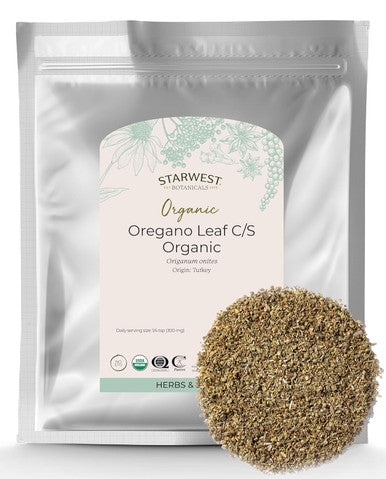 Starwest Organic Oregano Leaf Cut 1-Pound Bag