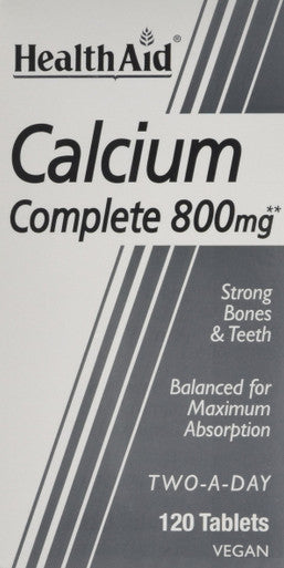 HealthAid Calcium Complete 800mg - 120 Vegan Tablets
