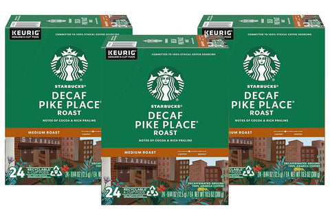 Starbucks K-Cup Coffee Pods, Medium Roast Hot or Iced Coffee, Decaf House Blend, 60 Keurig Pods
