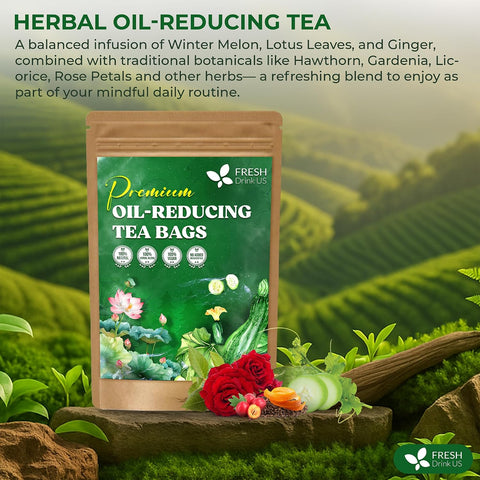 FreshDrinkUS, Premium 50 Mulberry Leaf Tea Bags, 100% Natural & Pure from Mulberry Leaves. Herbal Tea. Made with Natural Material Tea Bags. No Sugar, No Caffeine, No Gluten, Vegan.