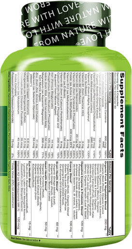 NATURELO Whole Food Women's Multivitamin, 120 Count Collagen Peptide Powder, 45 Servings