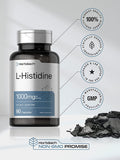 Horbaach L-Histidine 1000mg 90 Capsules | Non-GMO and Gluten Free | Pharmaceutical Grade