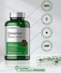 Cinnamon Capsules 2500mg | 250 Count | with Chromium & Biotin | Vegetarian, Non-GMO, Gluten Free | by Horbaach