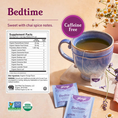 Yogi Tea Stress Relief & Herbal Tea Variety Pack - 16 Tea Bags per Pack (6 Packs) - Organic Herbal Tea Sampler - Includes Bedtime Tea Kava Stress Relief Tea Soothing Caramel Bedtime Tea & More
