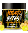 BEAST BITES Nutrition Creatine Monohydrate Gummies for Men & Women - 5g of Creatine Monohydrate per Serving - Sugar Free,Vegan, Pineapple Flavor, 135 Count (45 Servings)