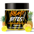 BEAST BITES Nutrition Creatine Monohydrate Gummies for Men & Women - 5g of Creatine Monohydrate per Serving - Sugar Free,Vegan, Pineapple Flavor, 135 Count (45 Servings)