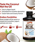 Barlean's Mct Oil Supplement Coconut Flavored For Keto Coffee Emulsified Creamy Liquid Syrup With 5 400Mg Plant-Based Mct'S To Support Energy Focus And Wellness 16 Oz