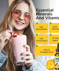 Liquid Iron Supplement For Women Men & Kids Multivitamin Iron Drops With Folate, Vitamin C, B6, B12, Zinc For Anemia, Iron Deficiency, Blood Builder, Energy - Natural Pineapple Flavor, Vegan 4 Fl Oz