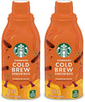 Starbucks Cold Brew Coffee Concentrate, Caramel Dolce Flavored Iced Coffee, 32 fl oz
